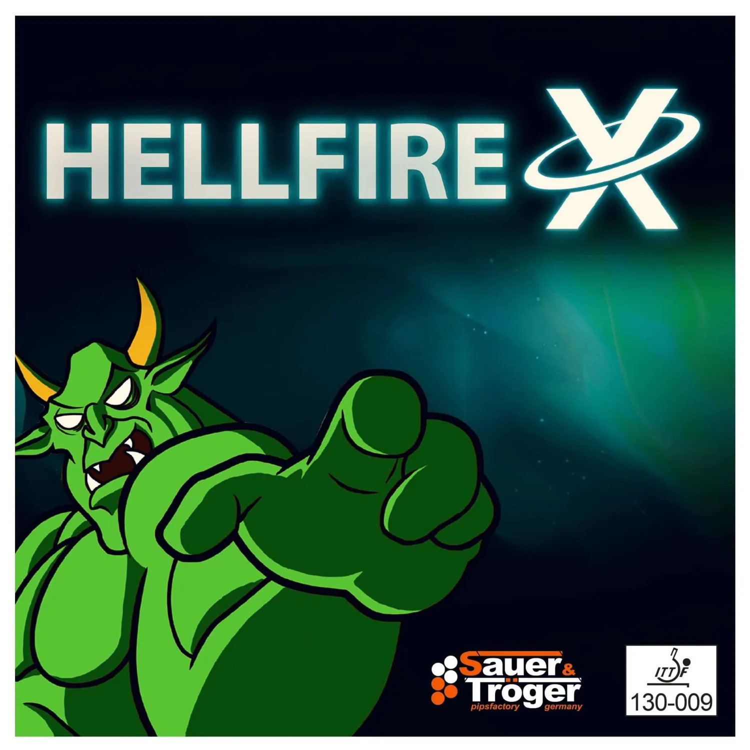 Sauer & Tröger Hellfire X Komplettschläger Lange Noppe tischnah