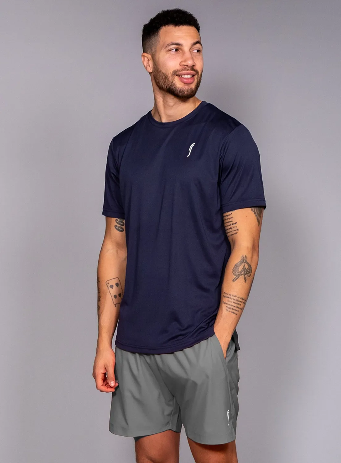 Robin Soderling Performance Tee T-Shirt 3er-Pack Navy atmungsaktiv