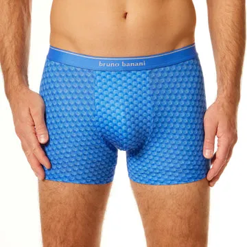 Sauer & Tröger Struktur Blaue Herrenunterhose