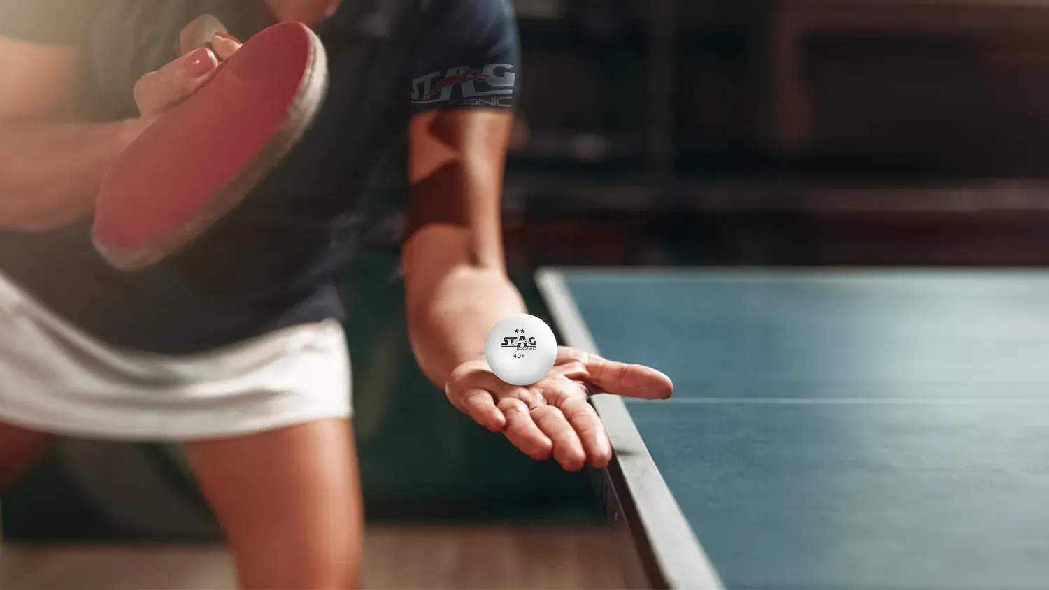 Stag Iconic 2 Star Tischtennis Set mit Schlägern und Bällen