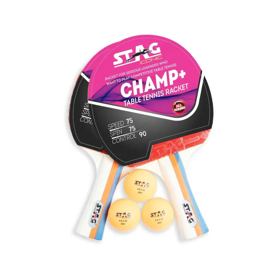 Stag Iconic Champs+ Tischtennis-Set