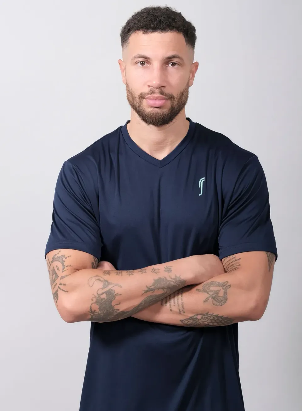 Robin Soderling Performance Tee V-Ausschnitt atmungsaktiv