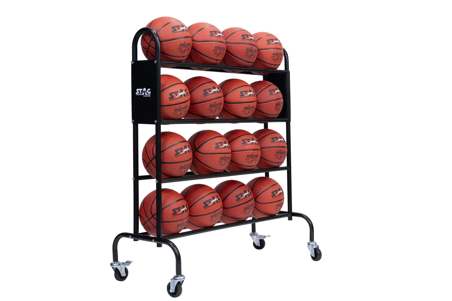 Stag Iconic Balltrolley Stahlwagen mit Rollen 16 Bälle