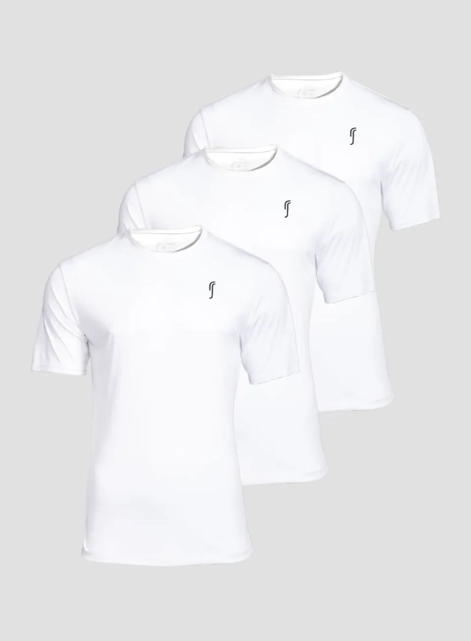 Robin Soderling Performance Tee 3-Pack Funktionsshirt weiß