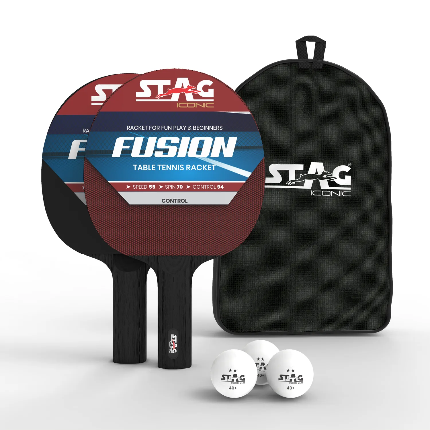 Stag Iconic Fusion Tischtennis-Set mit Hülle