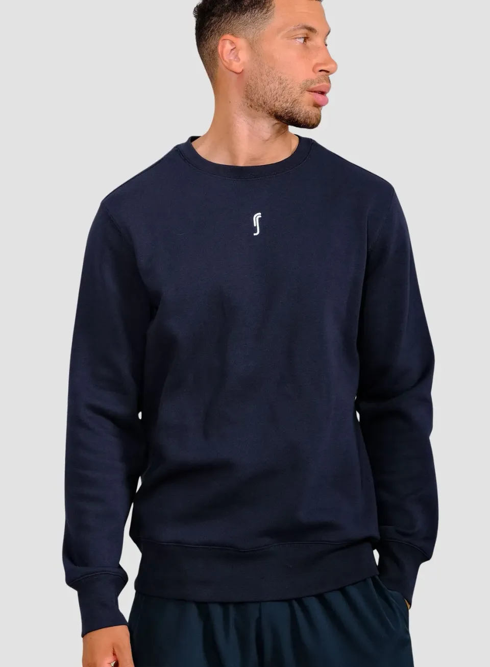 Robin Soderling Paris Sweatshirt Herren Rundhals gestickt