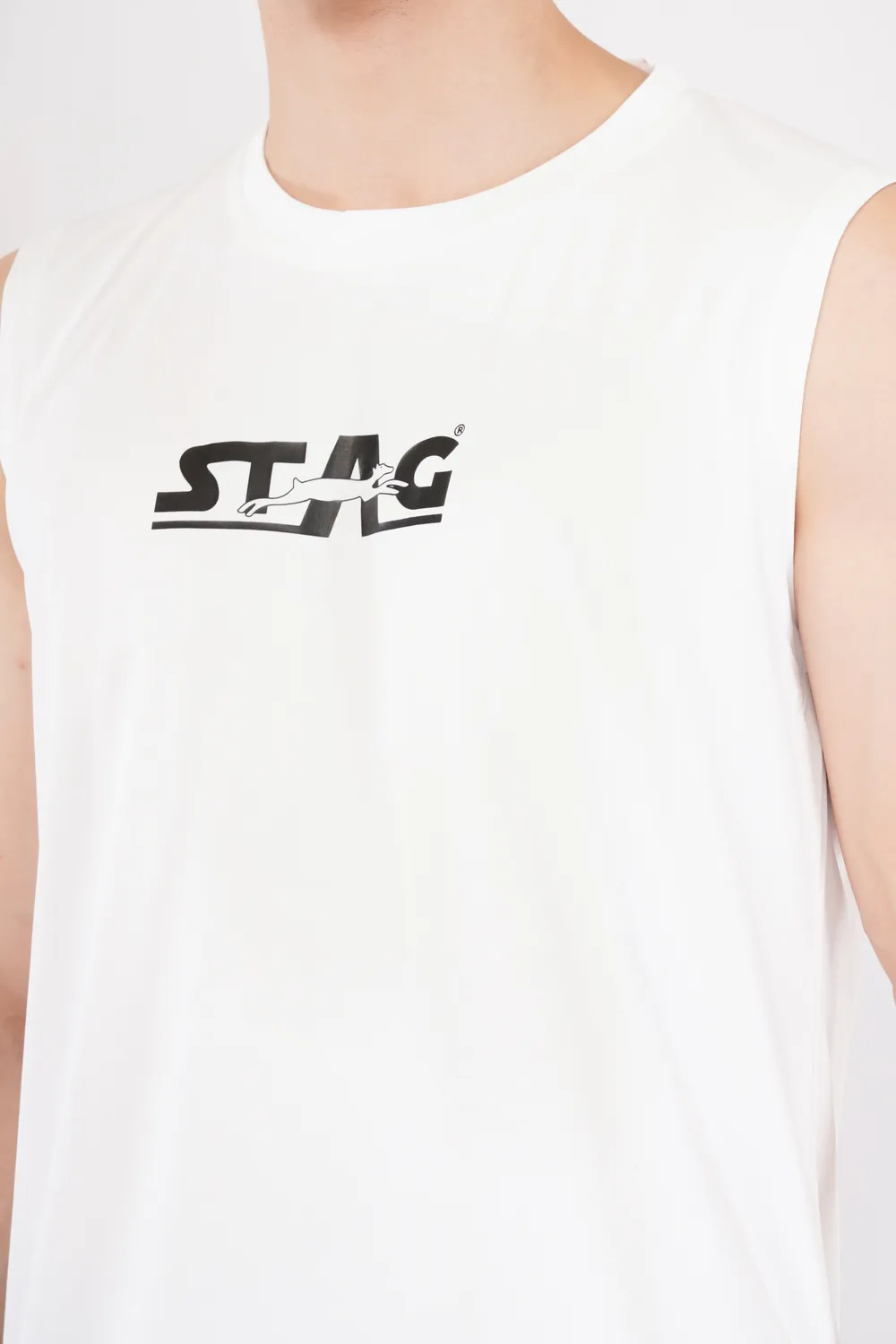Stag Iconic Ärmelloses Performance T-Shirt Herren Polyester