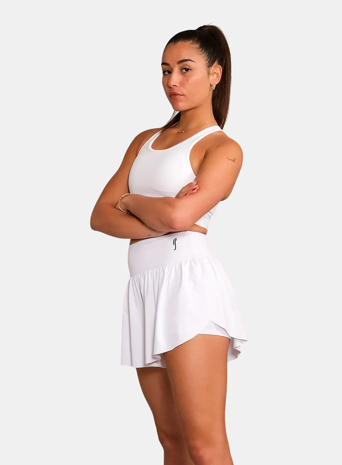 Robin Soderling Court Damen Plissee Shorts 2-in-1 Balltaschen