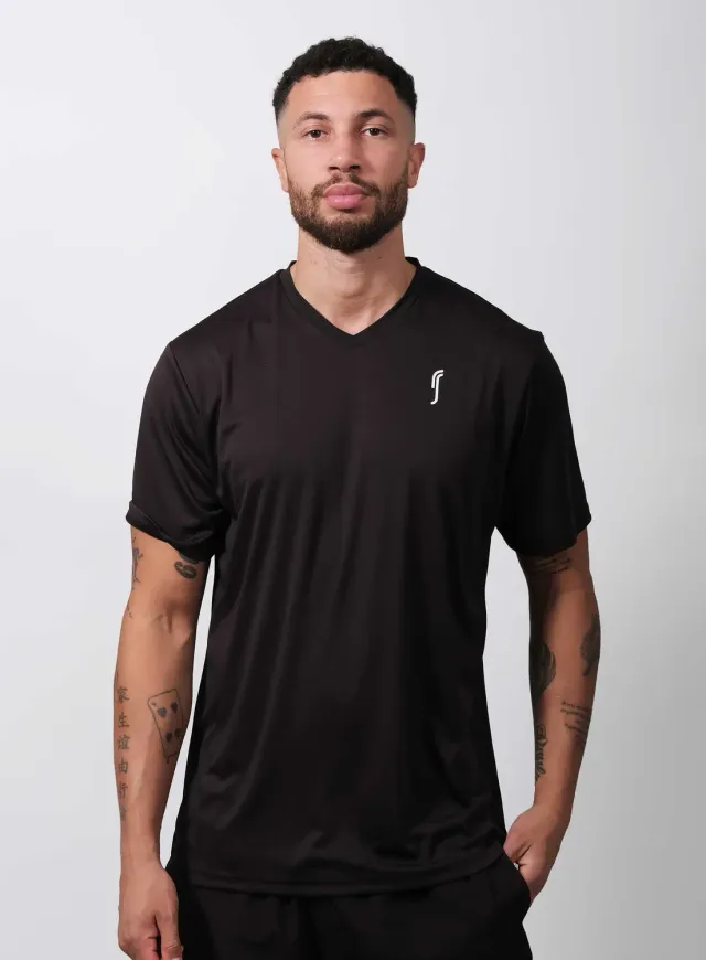 Robin Soderling Men's Performance Tee - V neck Herren-Funktionsshirt