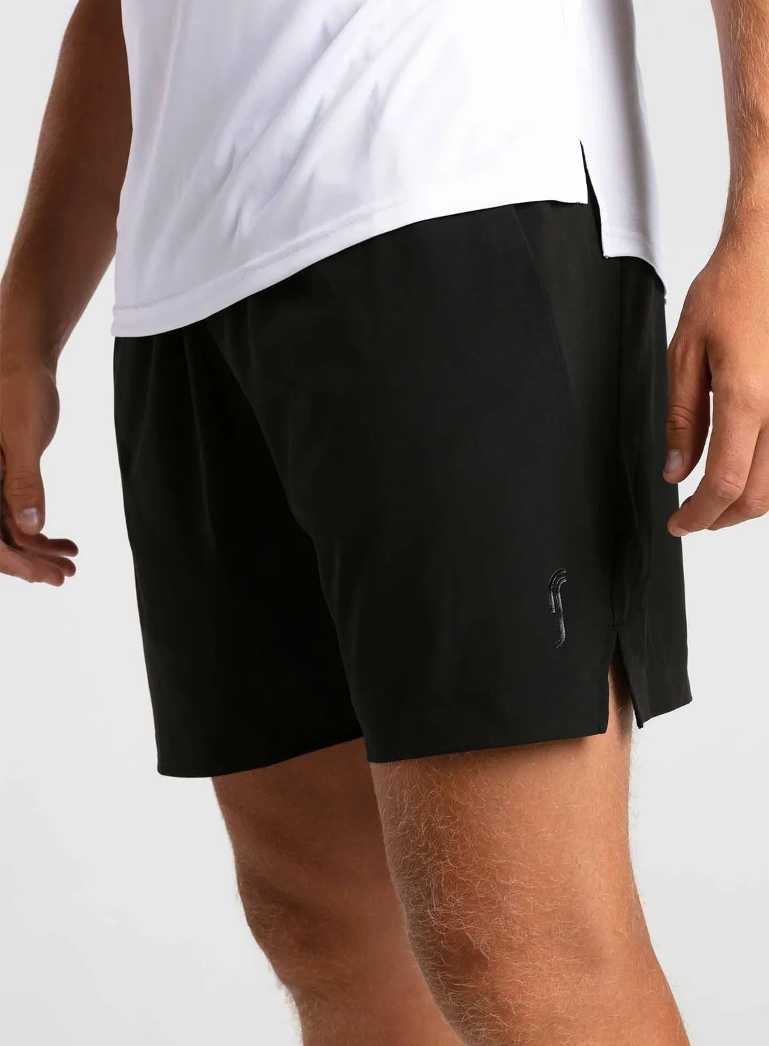 Robin Soderling Performance Shorts Tennisshorts 3er schwarz Balltaschen