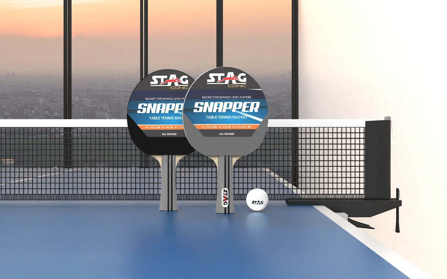 Stag Iconic Snapper Series Tischtennisschläger Kontrolle