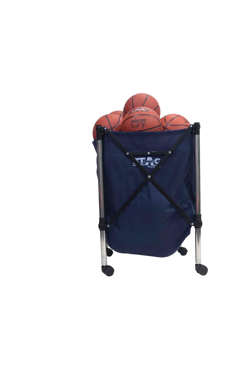 Stag Iconic Basketball Ball Caddy Ballwagen faltbar mit Rollen