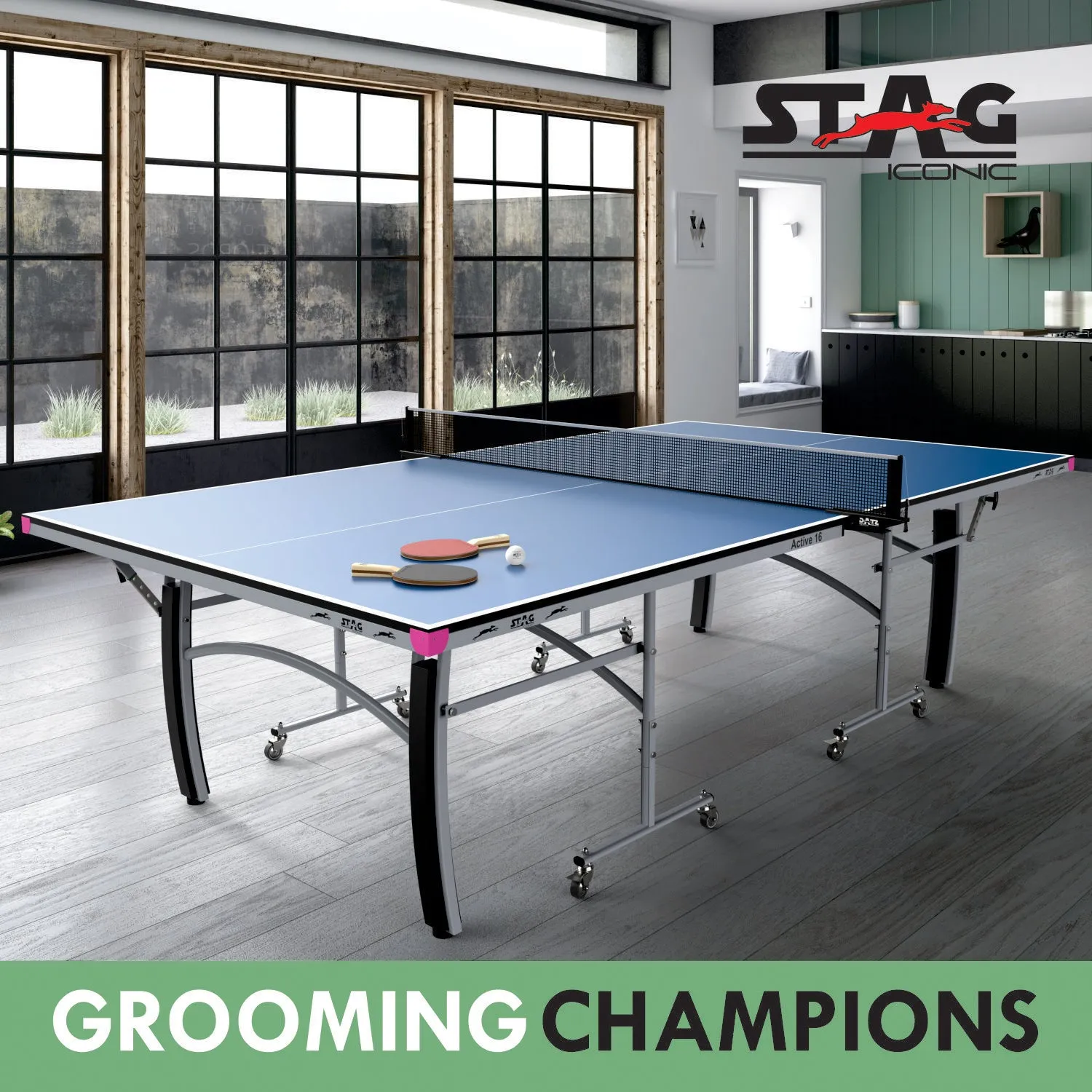 Stag Iconic Active 16 Tischtennistisch full-size Profi