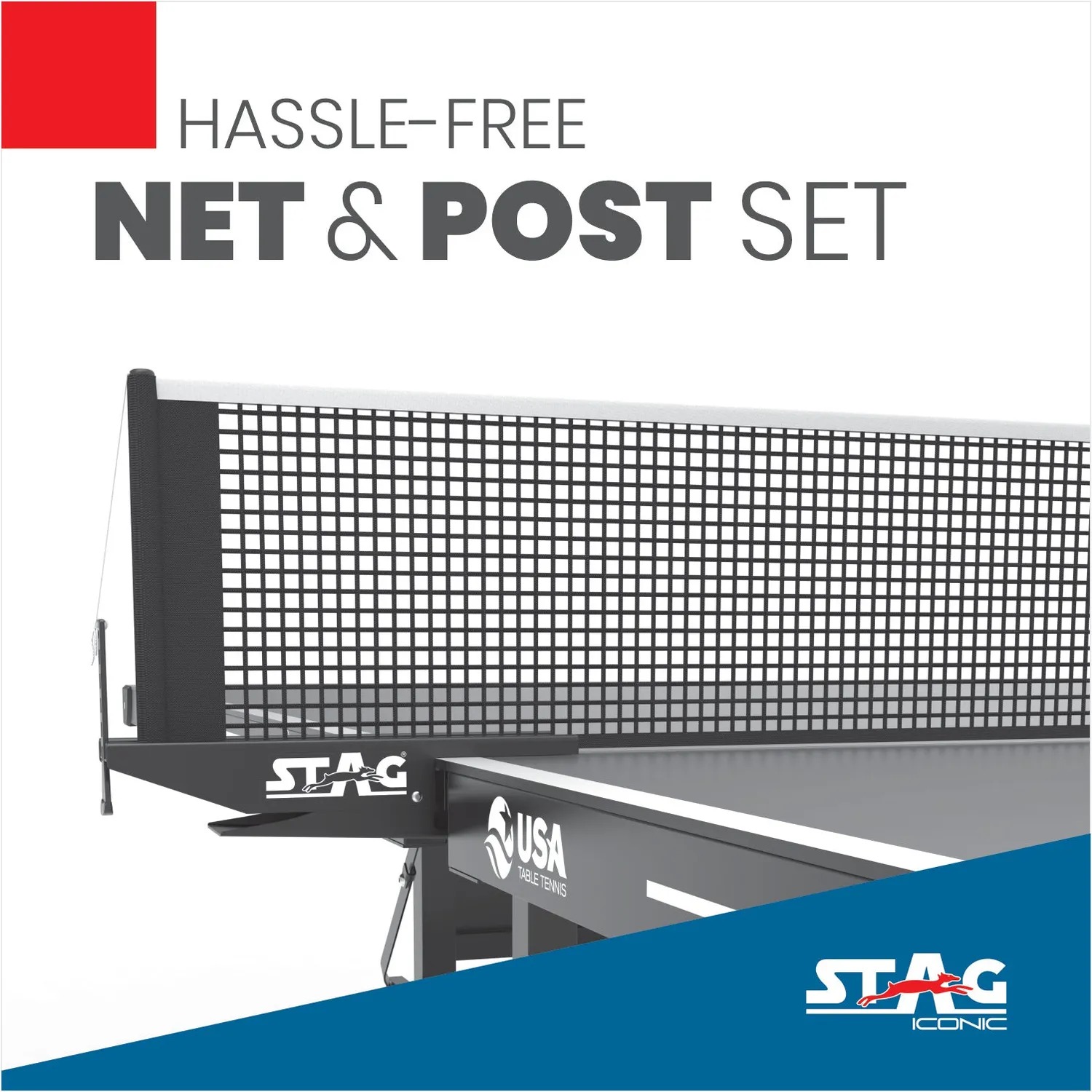 Stag Iconic Pacifica Tischtennistisch Schwarz Indoor-Outdoor