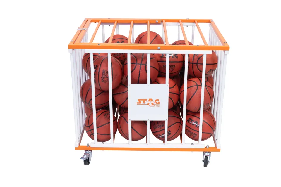 Stag Iconic Ballwagen Ballkorb Stahl für 36 Bälle robust