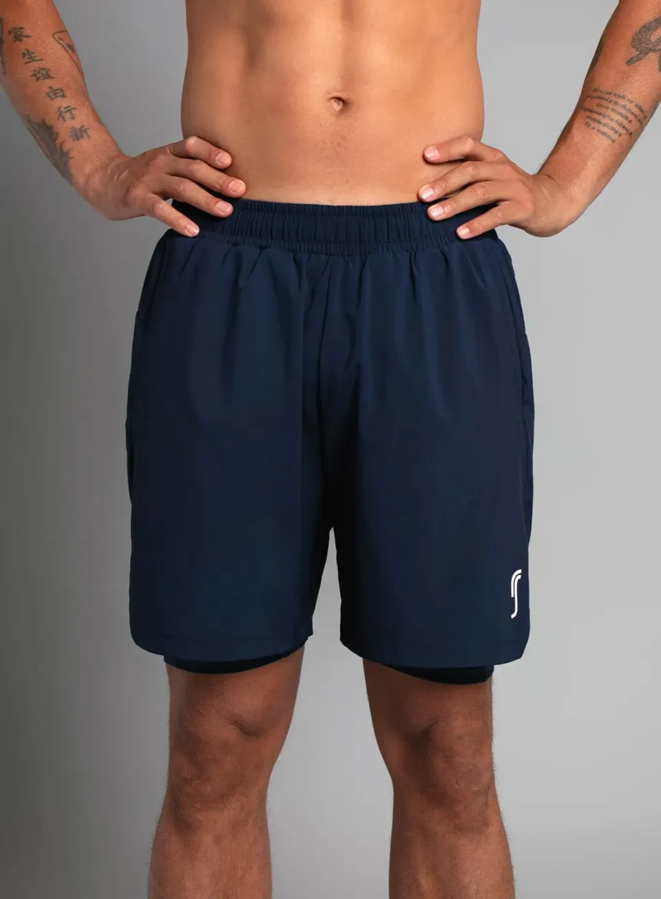 Robin Soderling Performance 2 in 1 Shorts Herren mit Innenshort