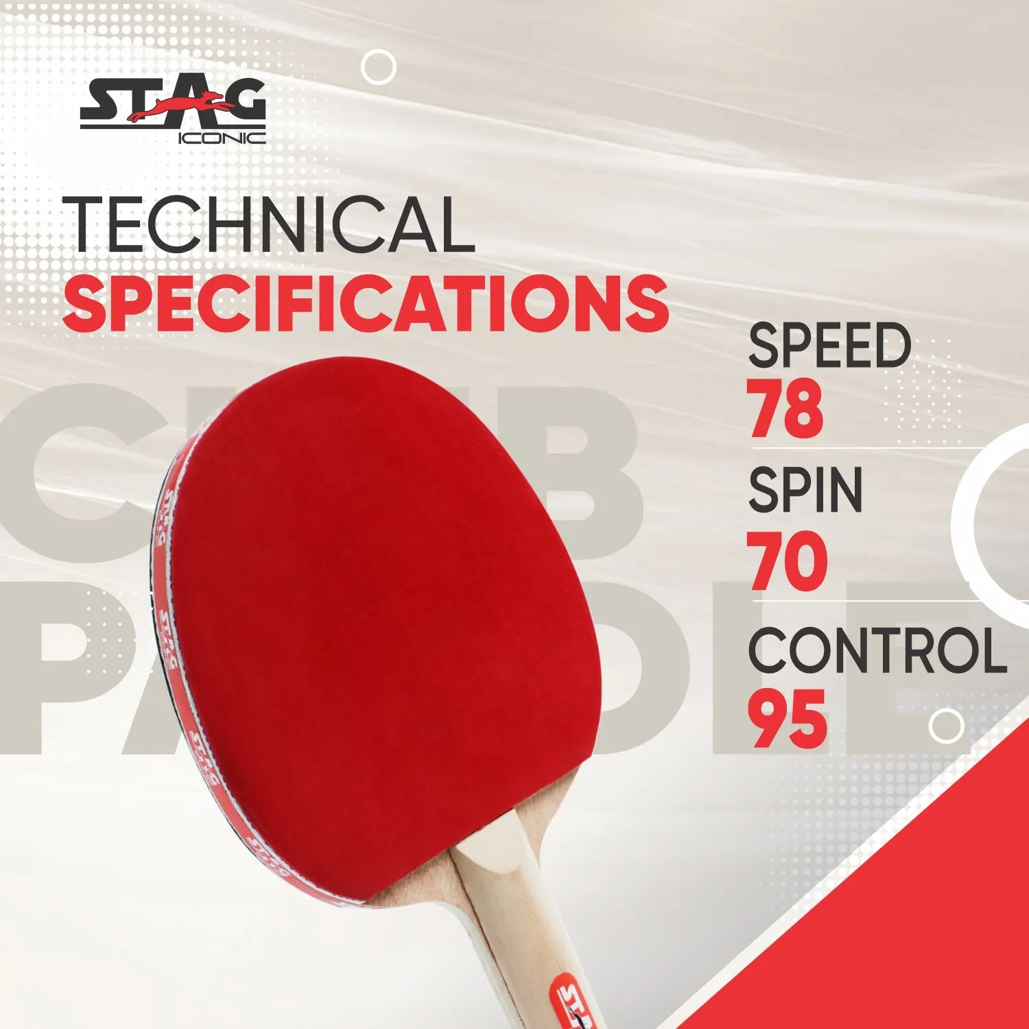 Stag Iconic Club Tischtennisschläger Allround