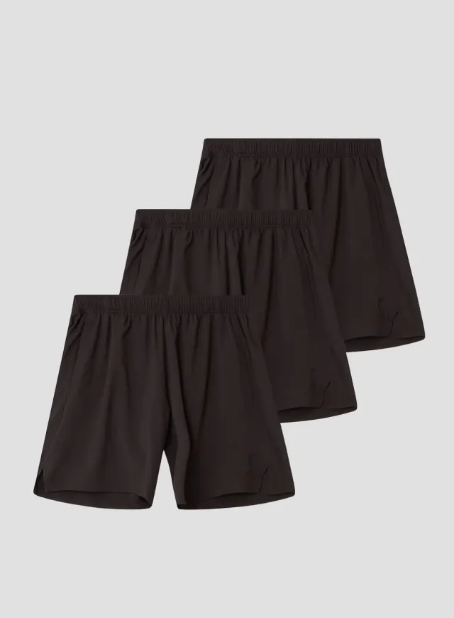 Robin Soderling Performance Shorts Tennisshorts 3er schwarz Balltaschen