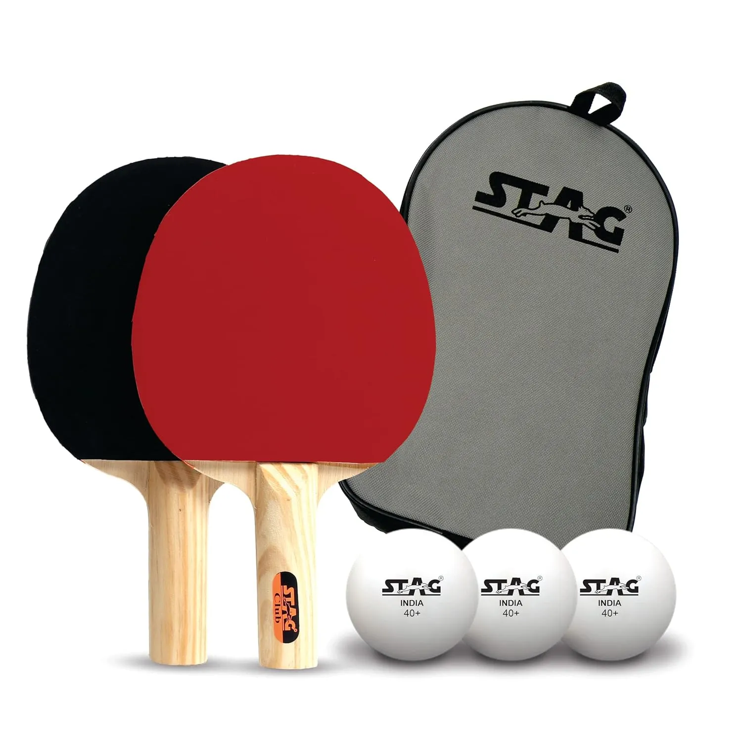 Stag Iconic Club Tischtennis-Set 2 Schläger 3 Bälle