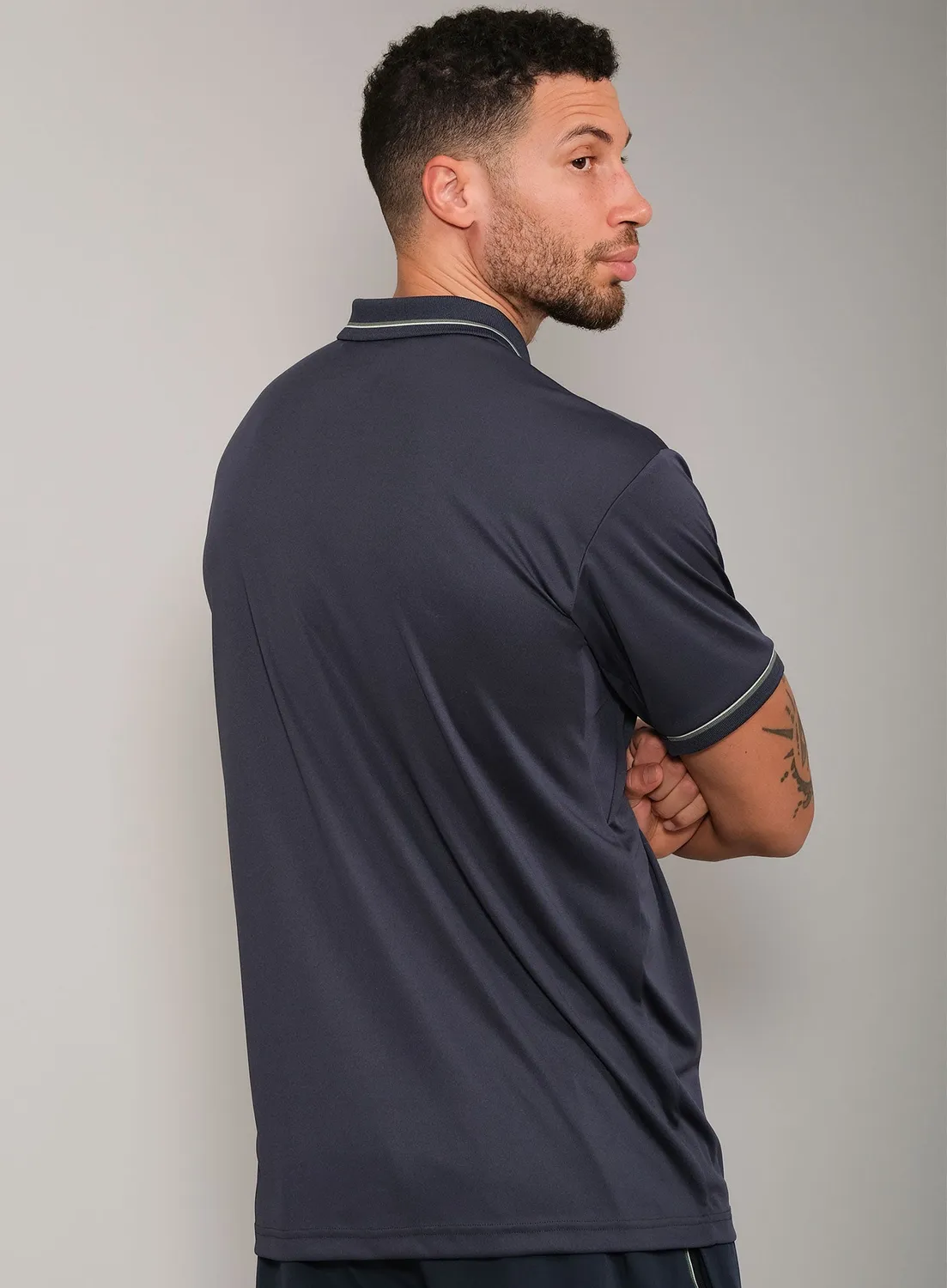 Robin Soderling Performance Court Polo Herren Streifenkragen