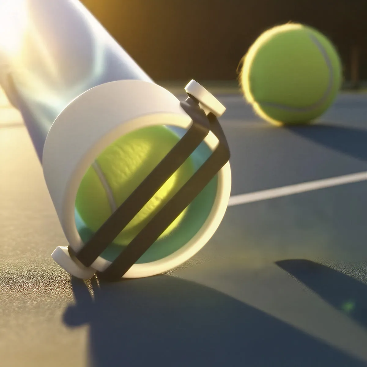PongBot Ballsammler für 18 Bälle Tennis