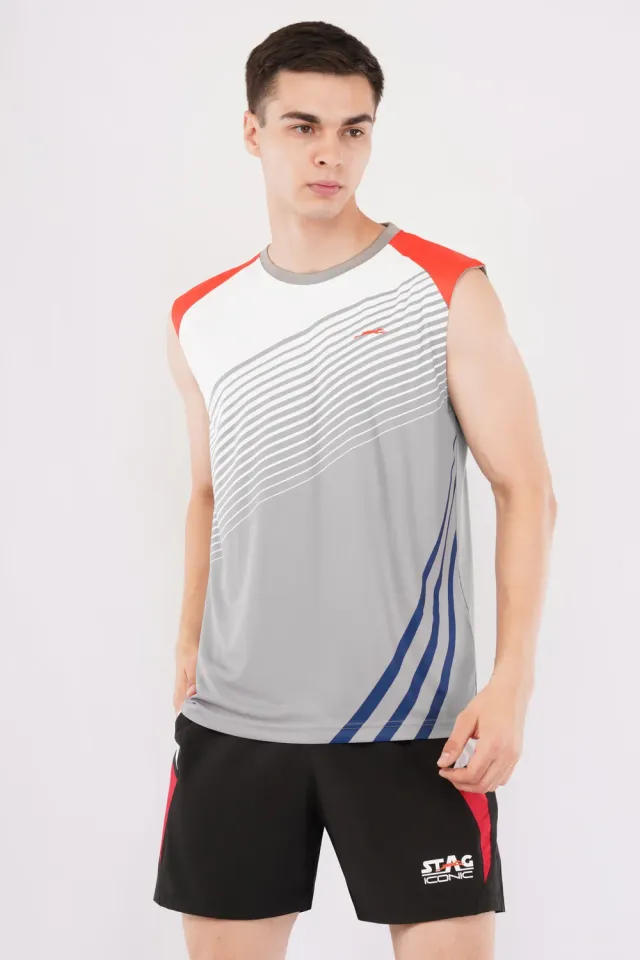Stag Iconic Cut Sleeve T-Shirt Sportshirt ärmellos atmungsaktiv