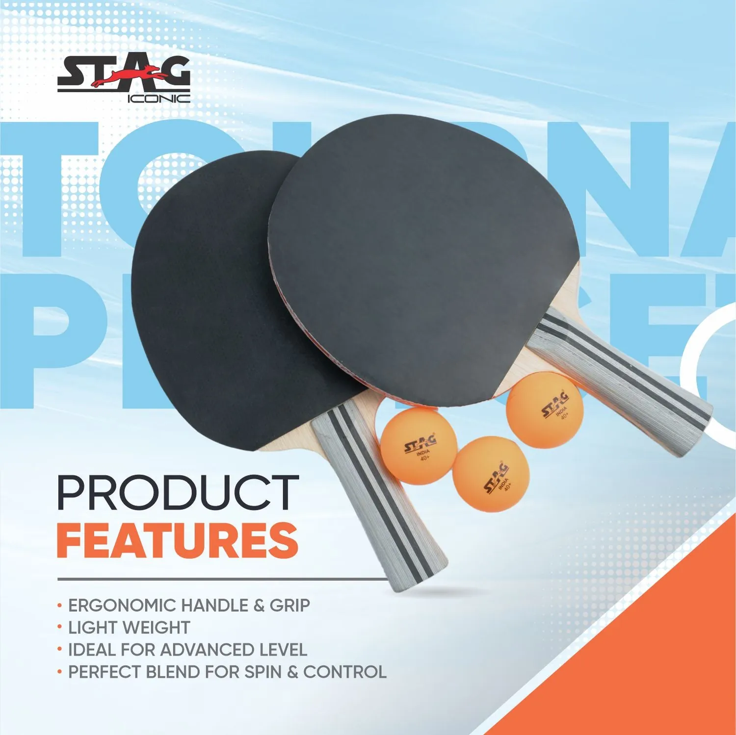 Stag Iconic Smash Tischtennis-Set