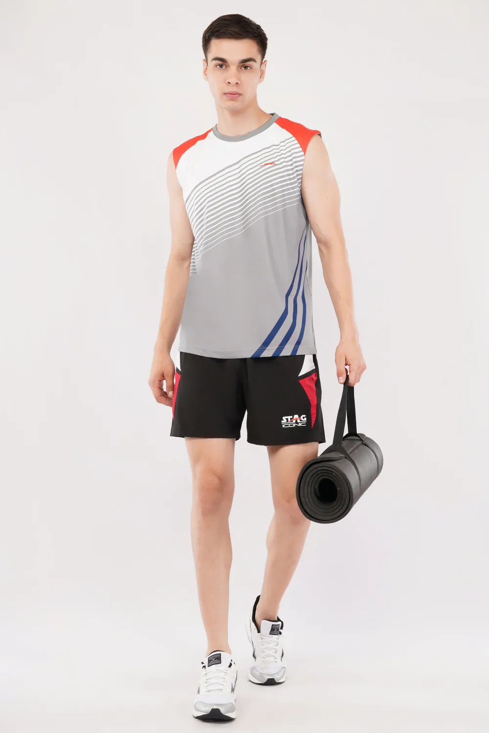 Stag Iconic Cut Sleeve T-Shirt Sportshirt ärmellos atmungsaktiv