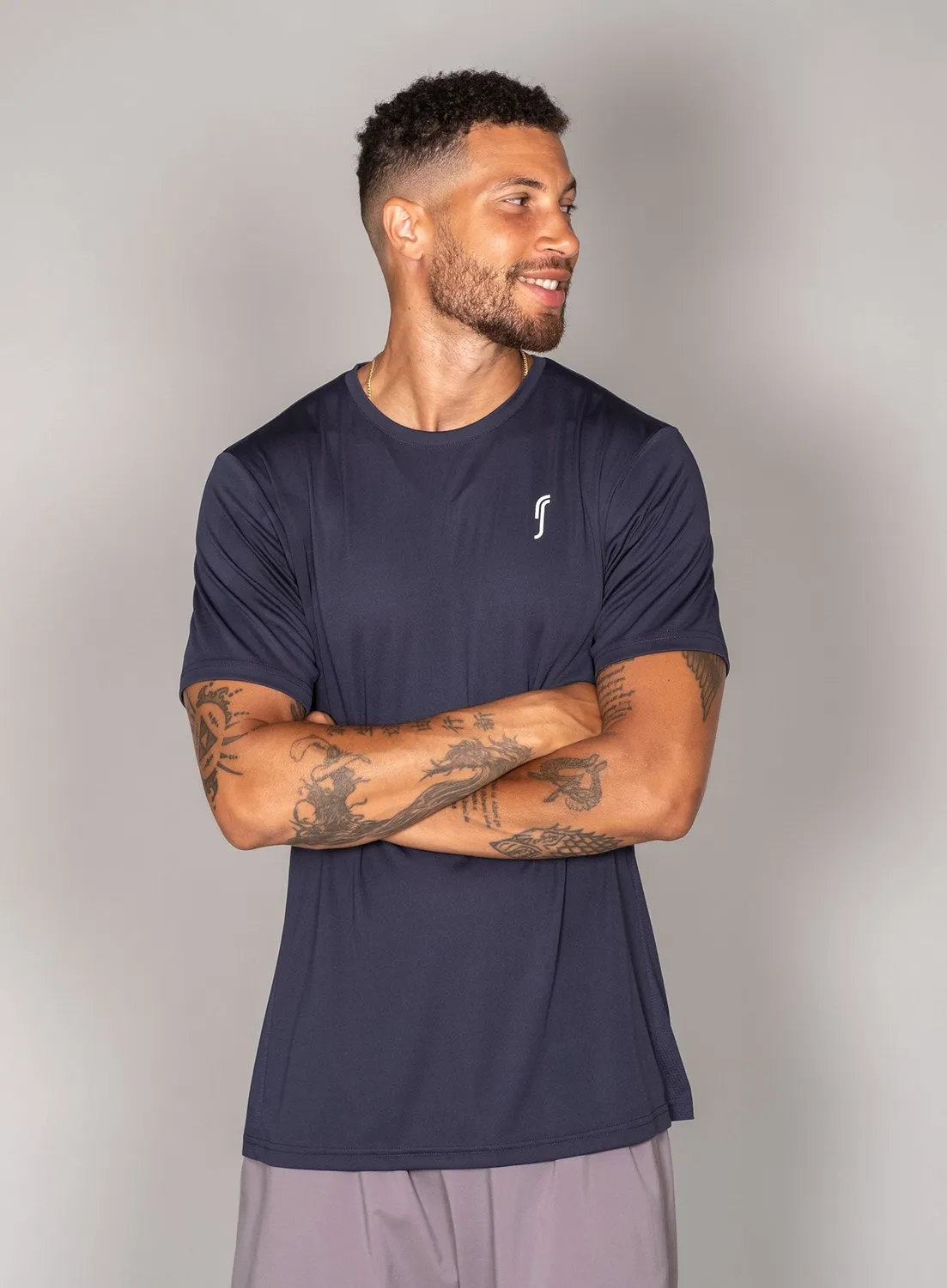 Robin Soderling Performance Side Mesh T-Shirt 3er-Pack Navy
