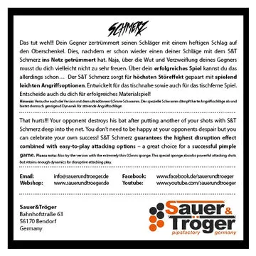 Sauer & Tröger Schmerz Langnoppenbelag Störeffekt