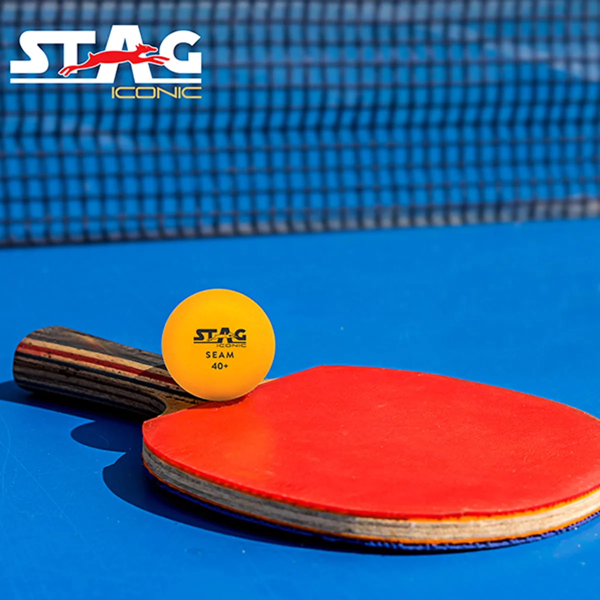 Stag Iconic Seam Tischtennisbälle ABS 40 mm