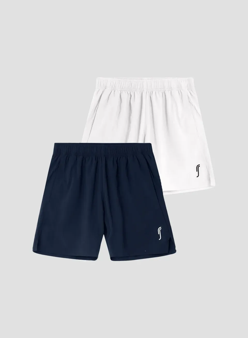 Robin Soderling Performance Shorts 2-Pack Shorts Herren Navy Weiß