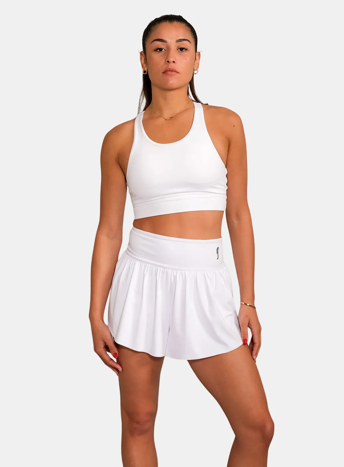 Robin Soderling Court Damen Plissee Shorts 2-in-1 Balltaschen