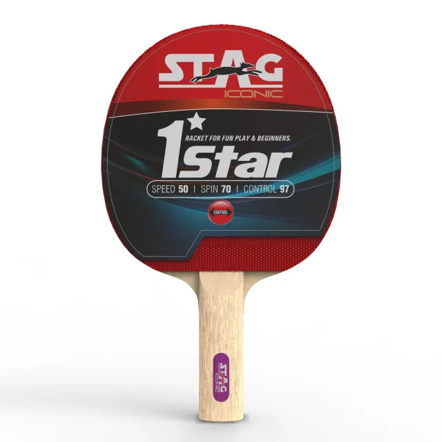 Stag Iconic 1 Star Tischtennisschläger Einsteiger Kontrolle