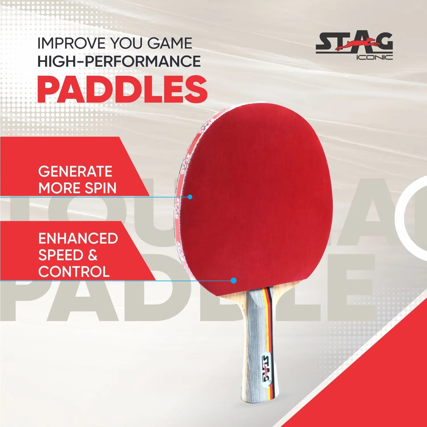 Stag Iconic Ninja Fire Tischtennisschläger