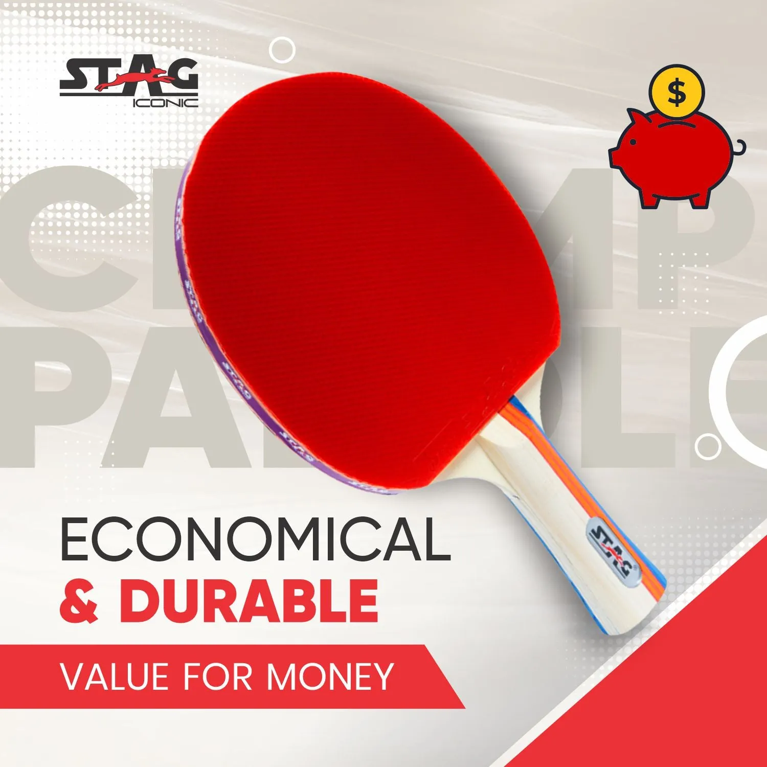 Stag Iconic Championship Tischtennisschläger 3 mm Belag