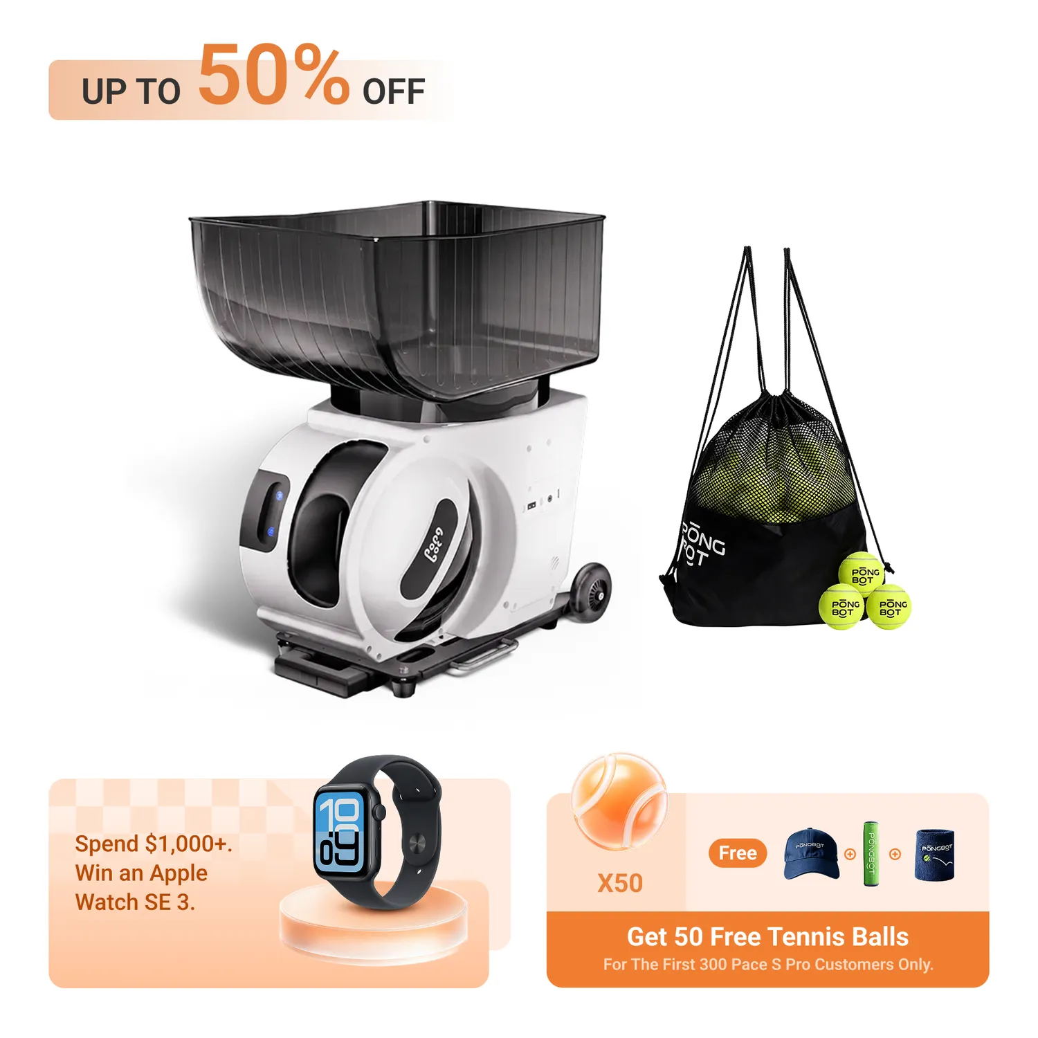 PongBot Pace S Pro Ballmaschine