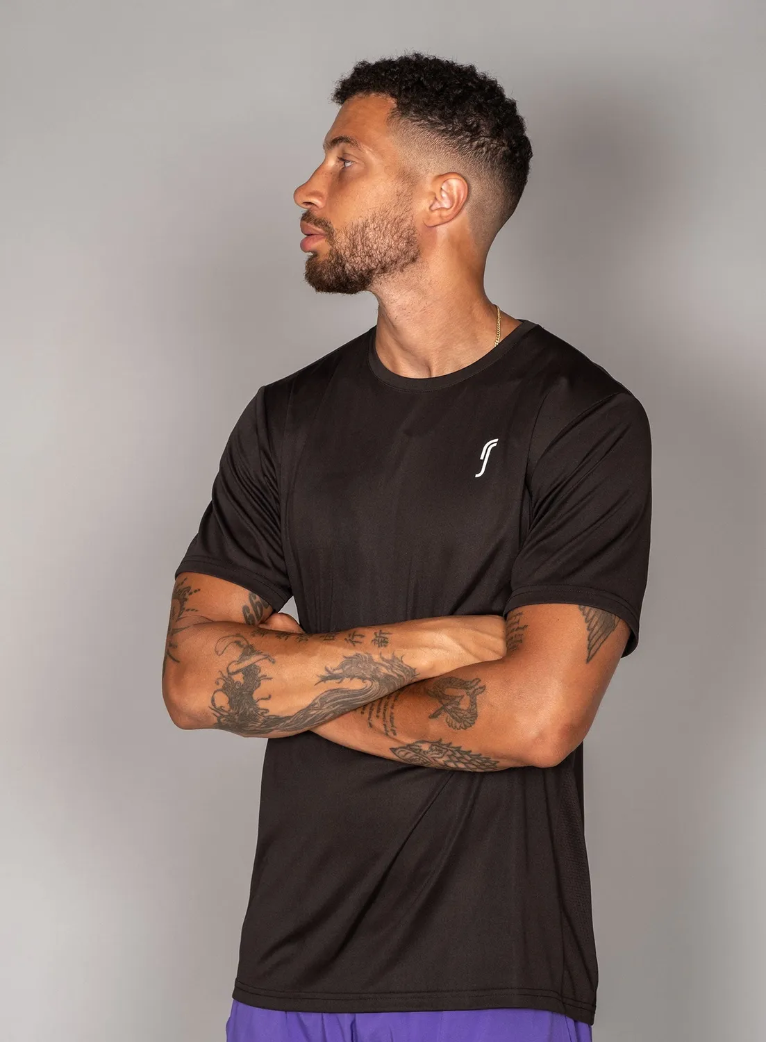 Robin Soderling Men's Performance Tee - Side Mesh Sportshirt Herren