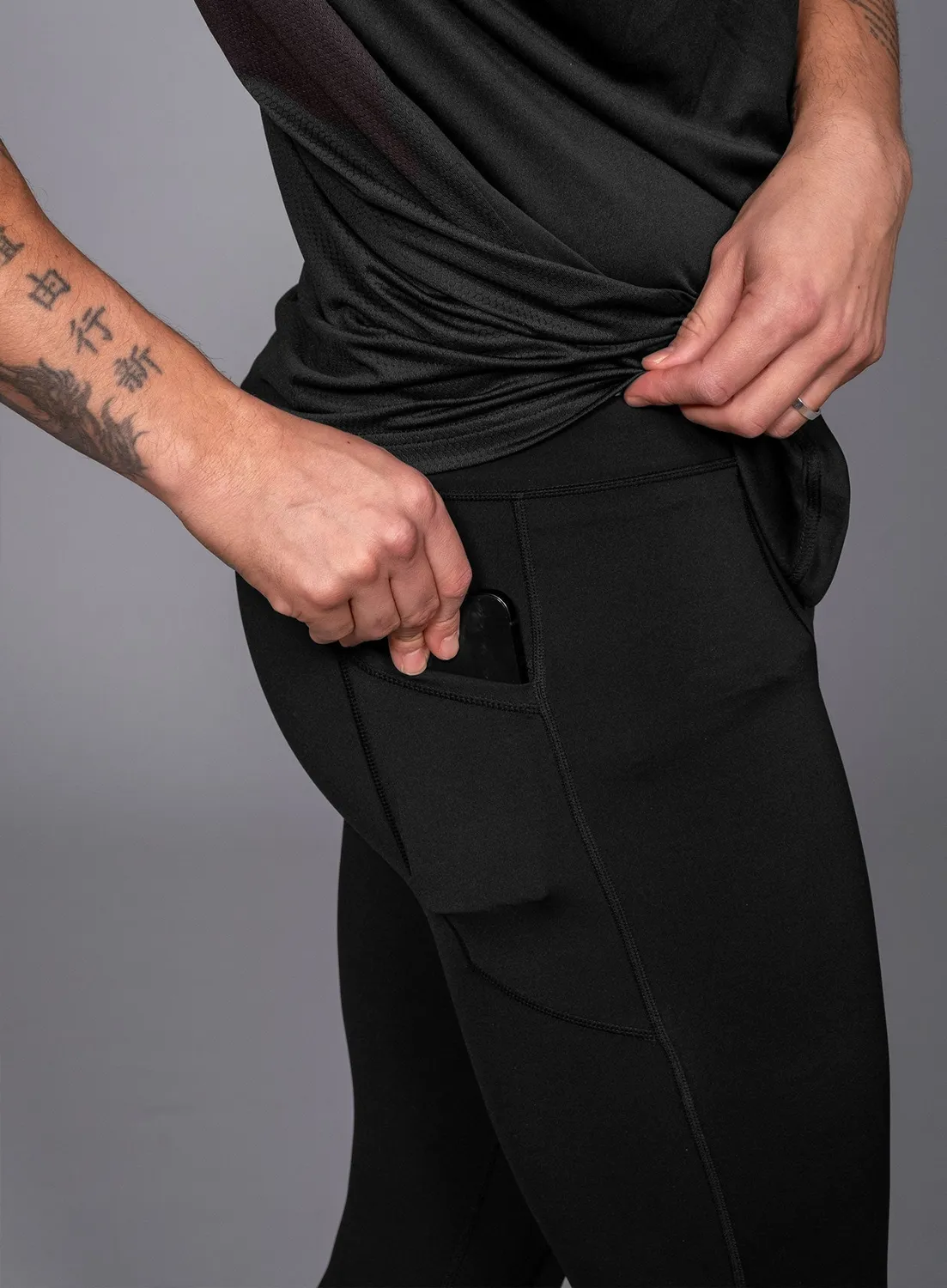 Robin Soderling Performance Running Tights Herren reflektierend