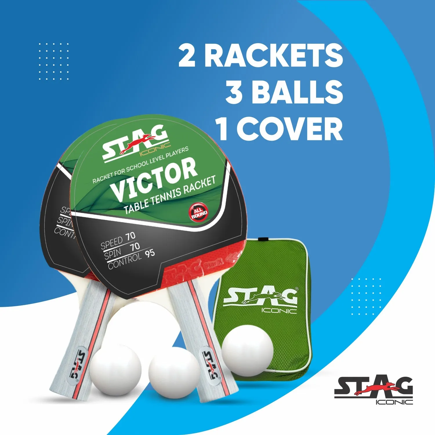 Stag Iconic Victor Tischtennis-Set