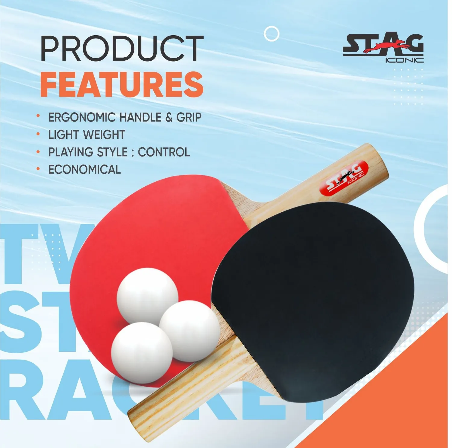 Stag Iconic 2 Star Anywhere Tischtennisset 2+3