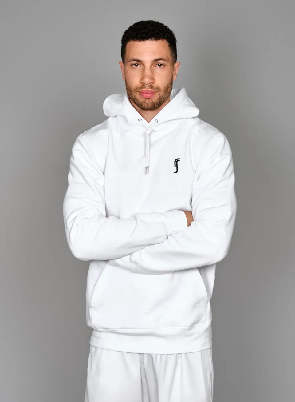 Robin Soderling Paris Hoodie Herren Baumwollmix gestickt