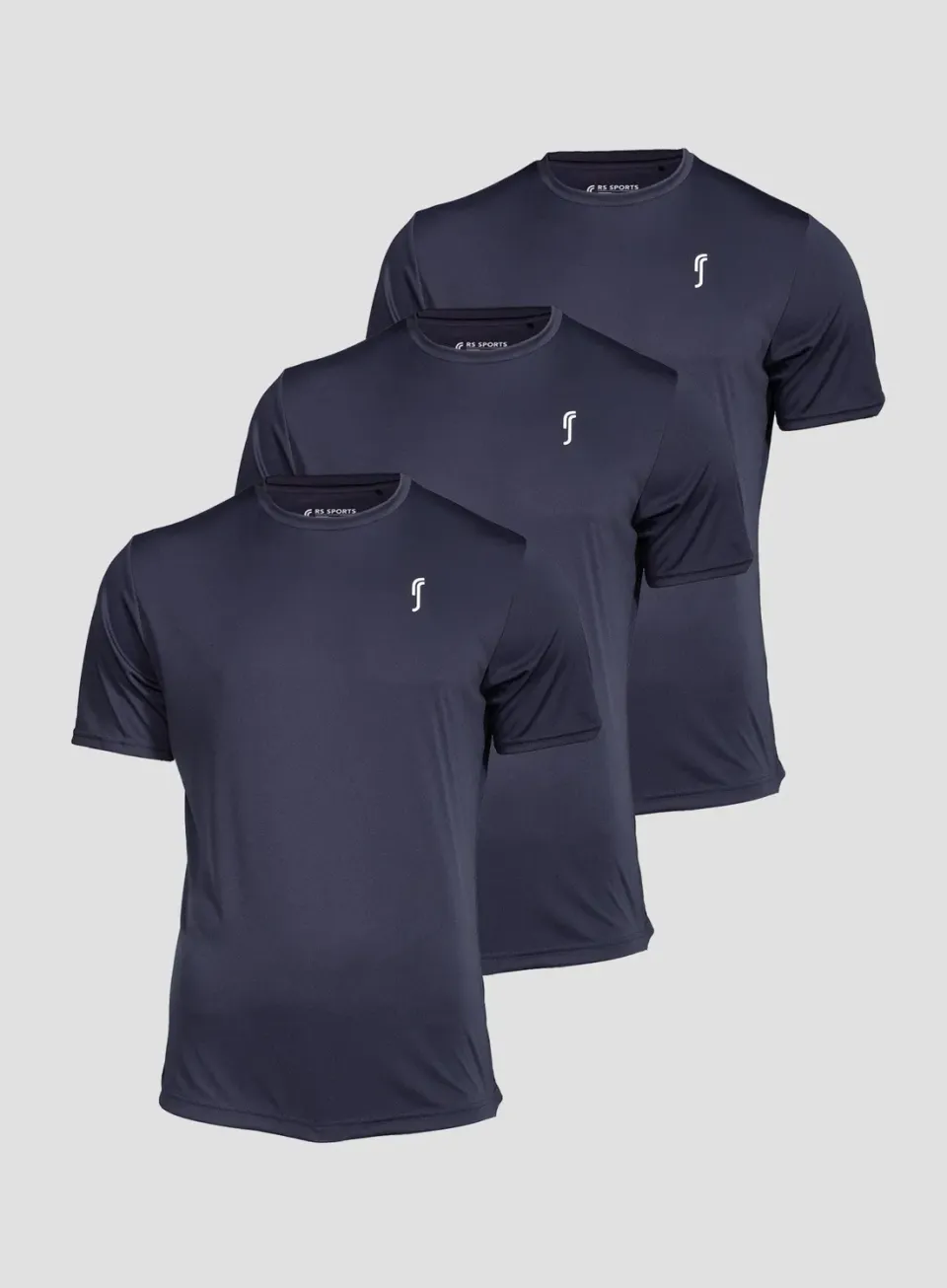Robin Soderling Performance Side Mesh T-Shirt 3er-Pack Navy