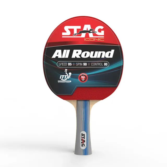 Stag Iconic All Round Tischtennisschläger Rot 2 mm