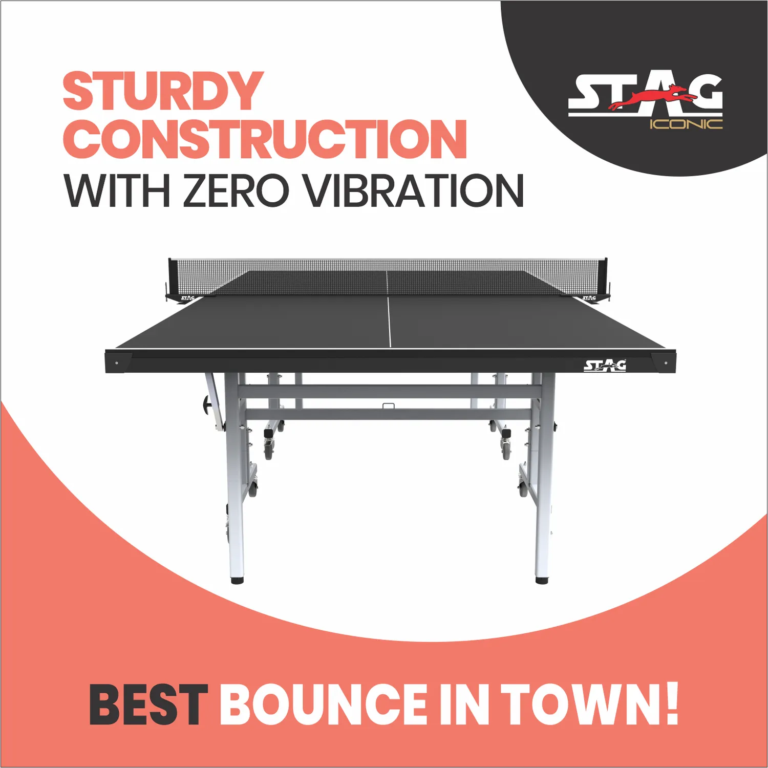 Stag School Line Tischtennistisch Profi-Bounce