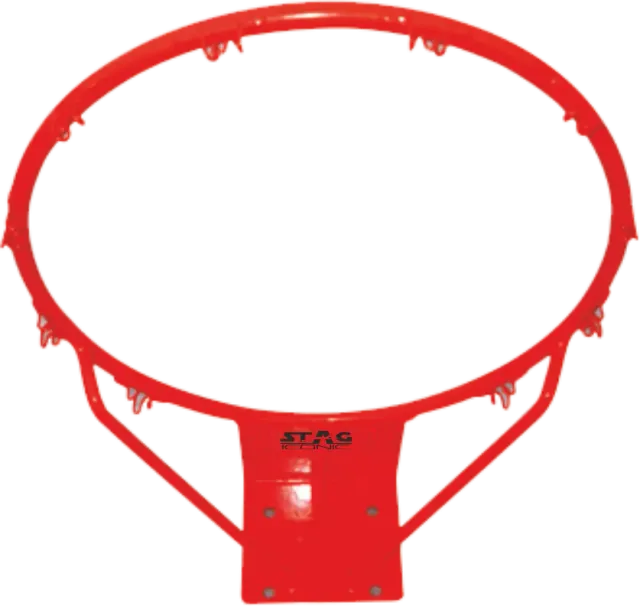 Stag Iconic Solid Basketballring mit Netz aus Stahl