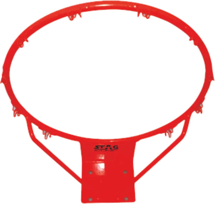 Stag Iconic Solid Basketballring mit Netz aus Stahl