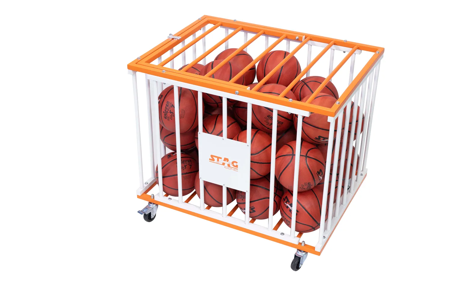 Stag Iconic Ballwagen Ballkorb Stahl für 36 Bälle robust
