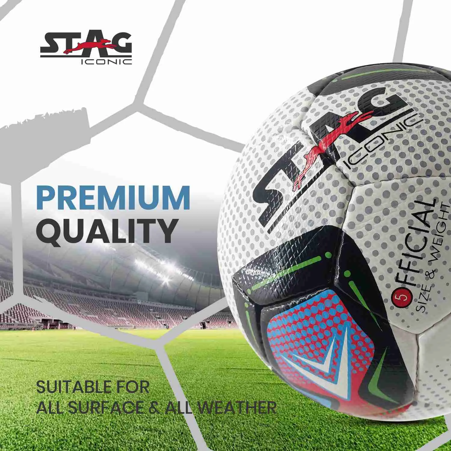 Stag Iconic Reposta Fussball Gr. 5 32 Panels Thermobond