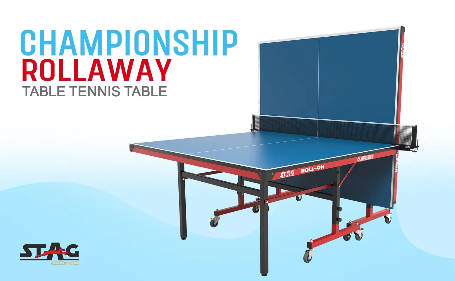 Stag Iconic Championship Tischtennistisch Rollaway Profi